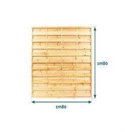 Panneau écran droit 180x180mm pin classe 4 "alterné" debarge