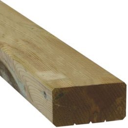 CLOTURE 1/2 POTEAU TRAITE CLASSE 4 VERT 45X90 1M95 NON RAINURÉ POTEAU DE FINITION