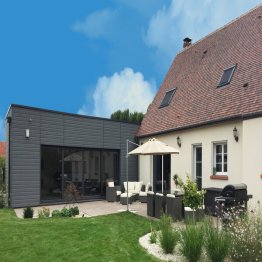 AIGIS® CLIN PVC PROFIL DL GRIS BASALTE 4M20 LARGEUR 270MM UTILE COLIS DE 4,54M² REF ACLIN27