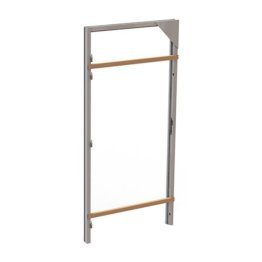 Huisserie écharpée bois dur TECH+ 117x54mm avec joint d'étanchéité, 3 paumelles 130, gâche 1 point, pour porte 40mm 2040x730mm poussant droit