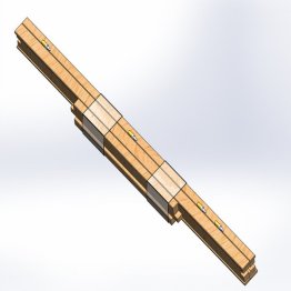 Huisserie bottelée bois dur TECH+ 117x54mm avec joint d'étanchéité, 4 paumelles 130, gâche 1 point, pour porte 40mm 2 vantaux fond de feuillure 1451mm