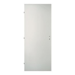 Porte ferrée prépeinte feu EI30 2040x730mm 3 paumelles 130 mortaise tétière 1 point axe 50 poussant droit