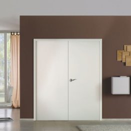 Porte ferrée prépeinte feu EI30 2040x830mm+830 mortaise tétière 1 point axe 50 poussant droit