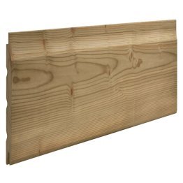 Clin bardage épicéa 20x132mm 4m20 traité classe 3 vert raboté