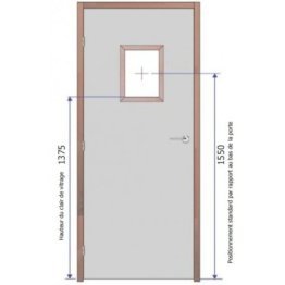 Kit vitrage occulus ei30 pareclose bois 400x300mm