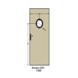 Kit oculus Jeld-Wen sans performance Ø 255mm parclose bois