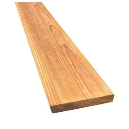 Lame de terrasse Pin rouge nord 27x145mm 3m60 traité classe 4 marron lisse 