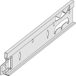 Profilé porteur clip on t24/38 blanc système quick-lock® 3m60