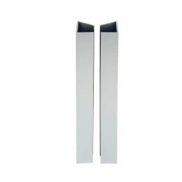 Profil plan de travail Aluminium 2/4R 38mm rayon 35x670mm jonction et finition
