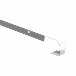 Profil plan de travail Aluminium 2/4R 38mm rayon 35x670mm jonction bord à bord