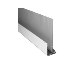 Profilé en f habillage vertical blanc 3m pour panneaux de 13m