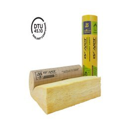 Laine de verre isoconfort 35 revêtu kraft 2400x1200mm 260mm 2,88m²