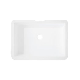 Vasque Corian Quiet 7110 Glacier white 450x300x110mm avec trop-plein
