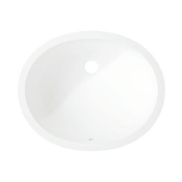 Vasque Corian Calm 810 Cameo white 418x322x138mm avec trop-plein arrière
