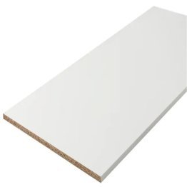 Tablette mélaminé P4 18mm 2500x500mm blanche 2 chants non percée