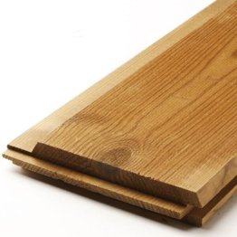 Clin de bardage Thermowood Pin rouge du nord 21x142mm 4m20 profil moutier brossé