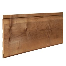 Clin bardage épicéa 20x132mm 3m traité classe 3 marron raboté