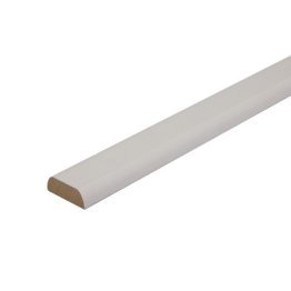 CHAMPLAT 2 ARRONDIS MDF PRÉPEINT BLANC 4X28 2M44
