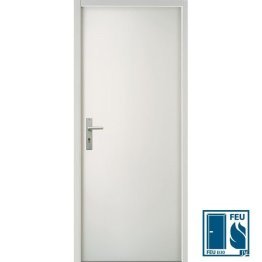 BLOC PORTE COUPE FEU EI30 204X146 (73+73) DROITE POUSSANT HB66 PERF+ PP RIVE DROITE - SERRURE 1 POINT AXE A 50 JELD-WEN REF 912895