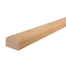 Barre et écharpe à volet Sapin du nord avec chanfrein 28x90mm 2m40